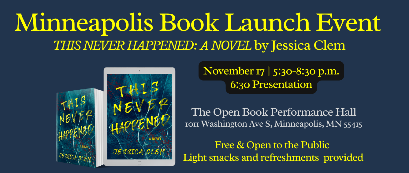 Book Launch: This Never Happened: A Novel