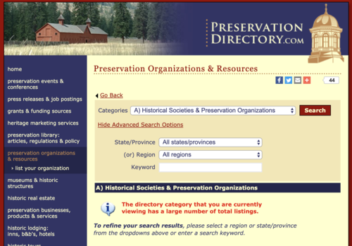 Check with your local historical society. They might have contextual information to help with your personal research. | https://www.preservationdirectory.com/directory/