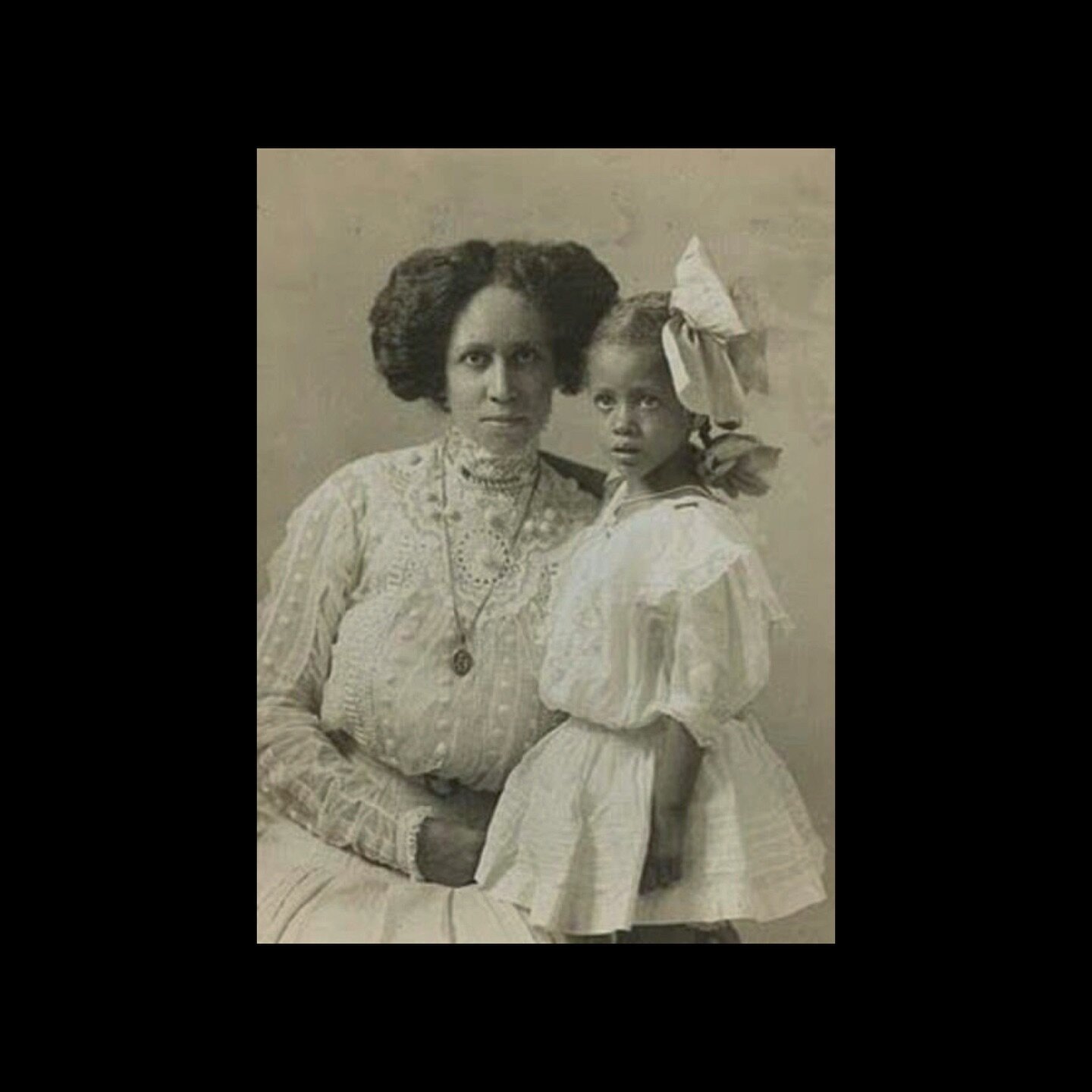 c mid-late 1800s, portrait of a mother and daughter wearing white 🦢&mdash;unknown online source