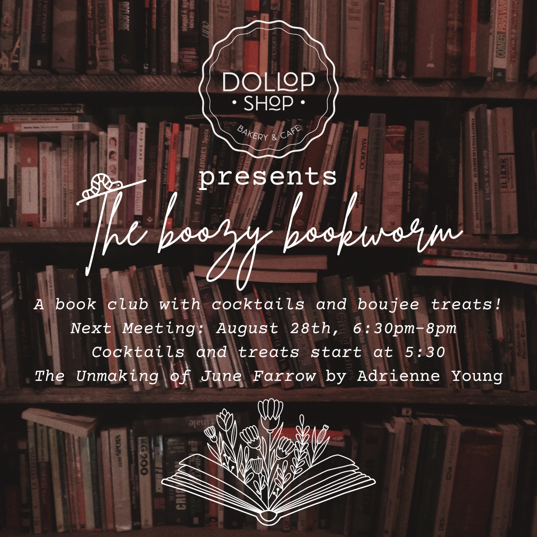Boozy Bookworm Dollop Shop Events — Dollop Shop