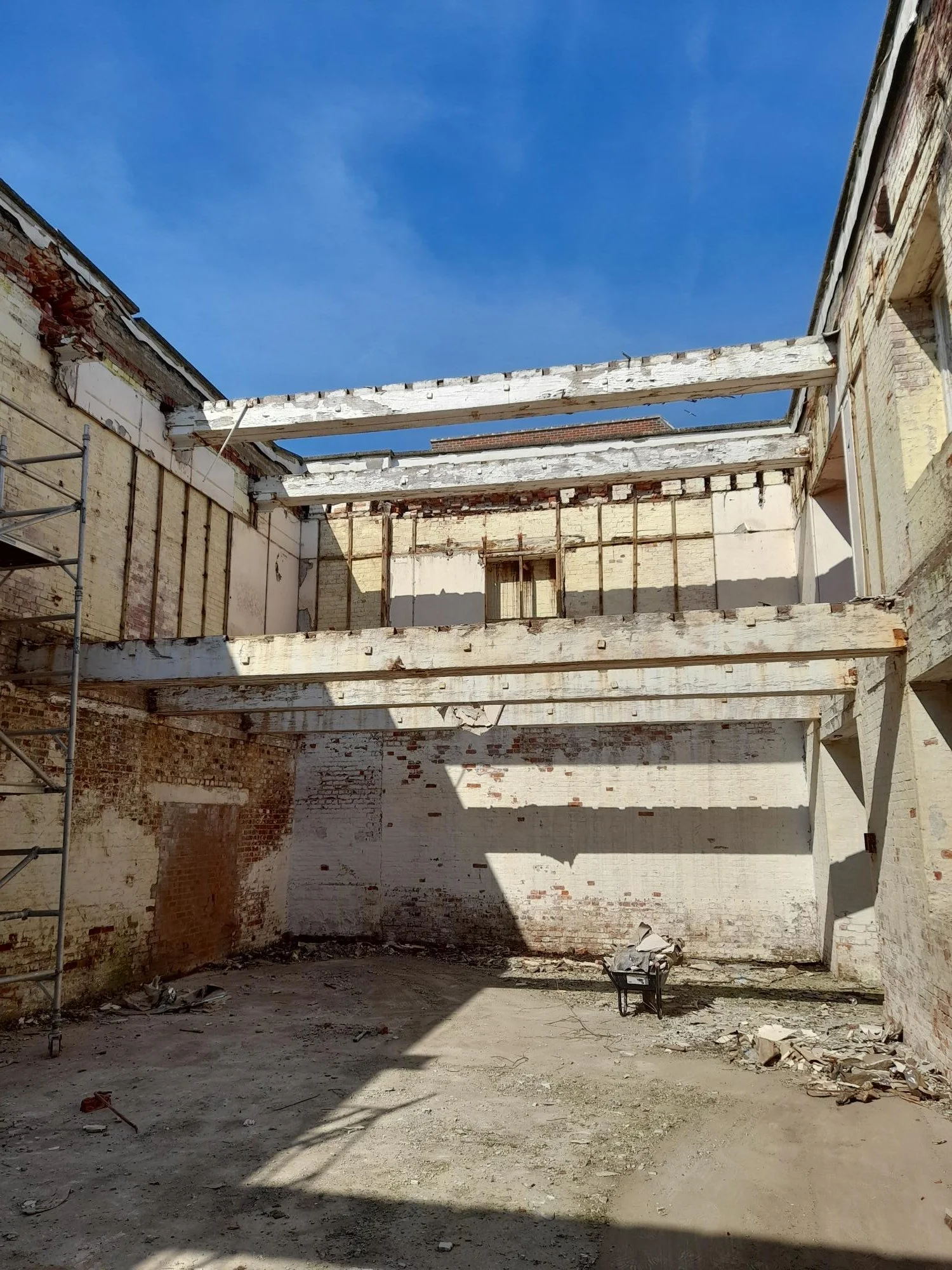 The Rum Store enabling works have been undertaken to start the transformation of the building. Debris has been removed ready for the next phase of the project.
