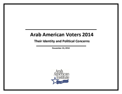 Arab American Voters 2014