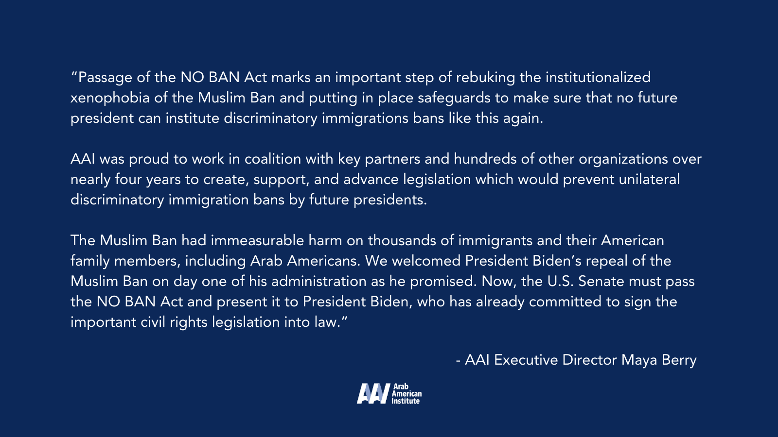 AAI Statement - No Ban Act.png