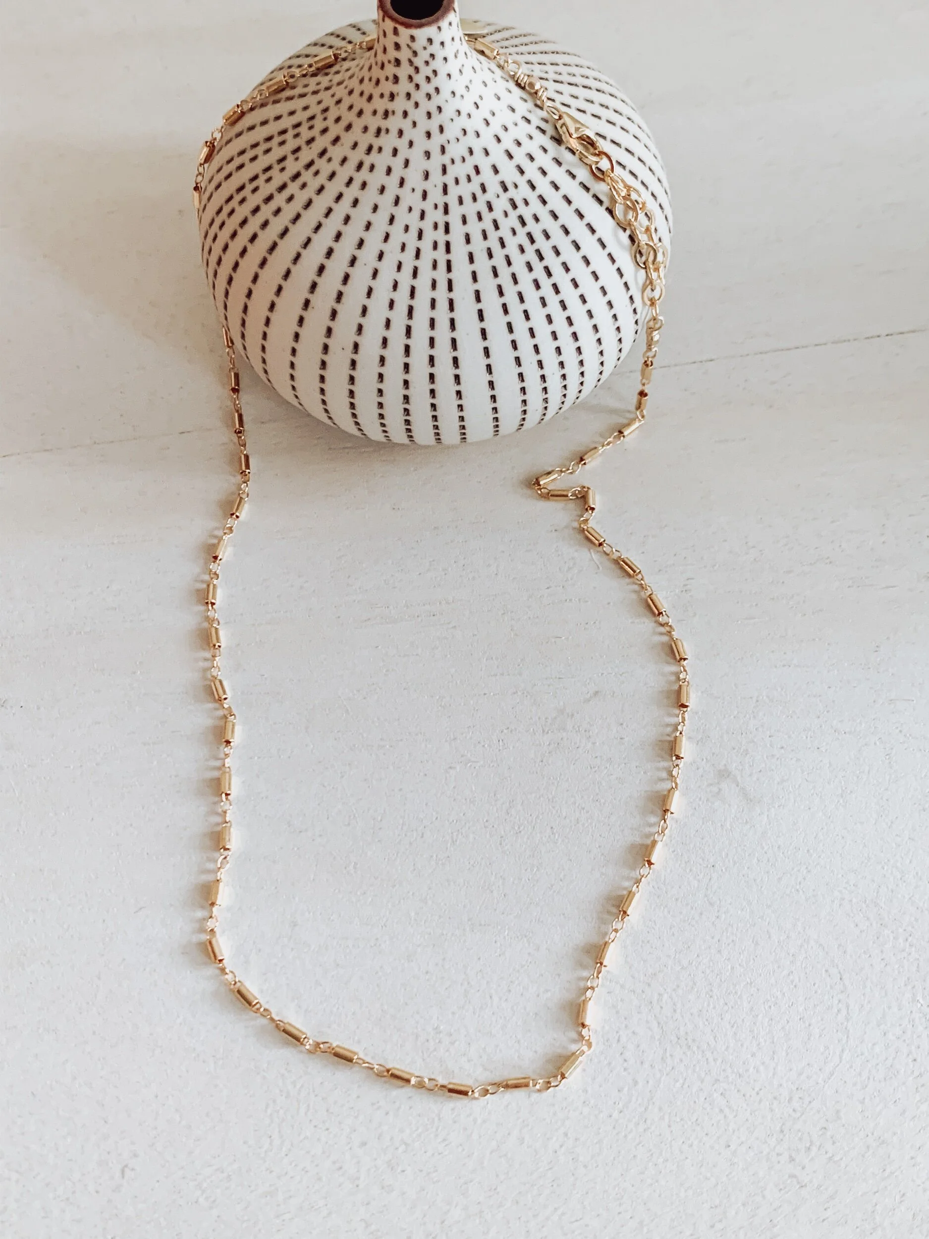 dainty gold layering choker necklace