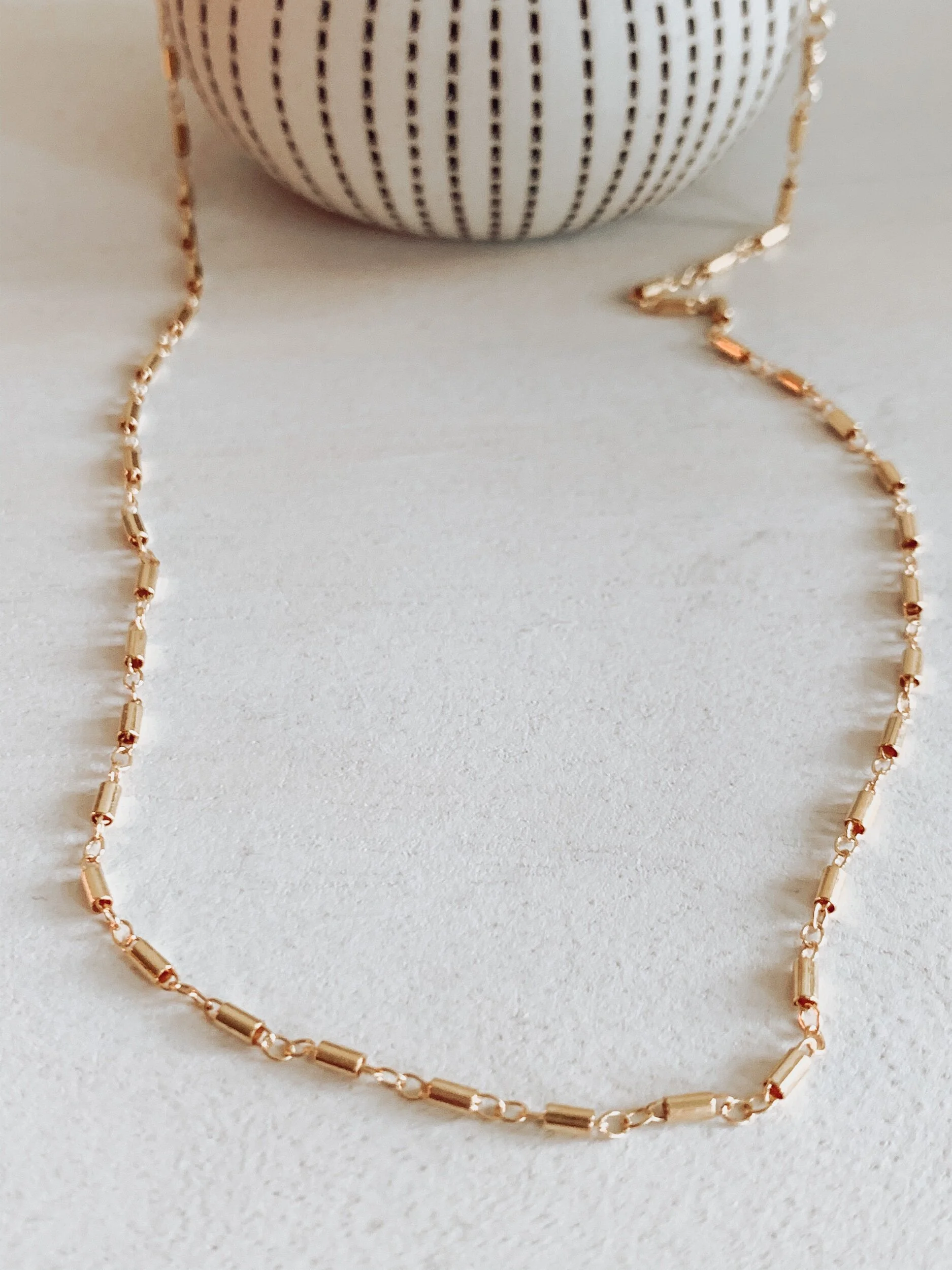 gold layering necklace