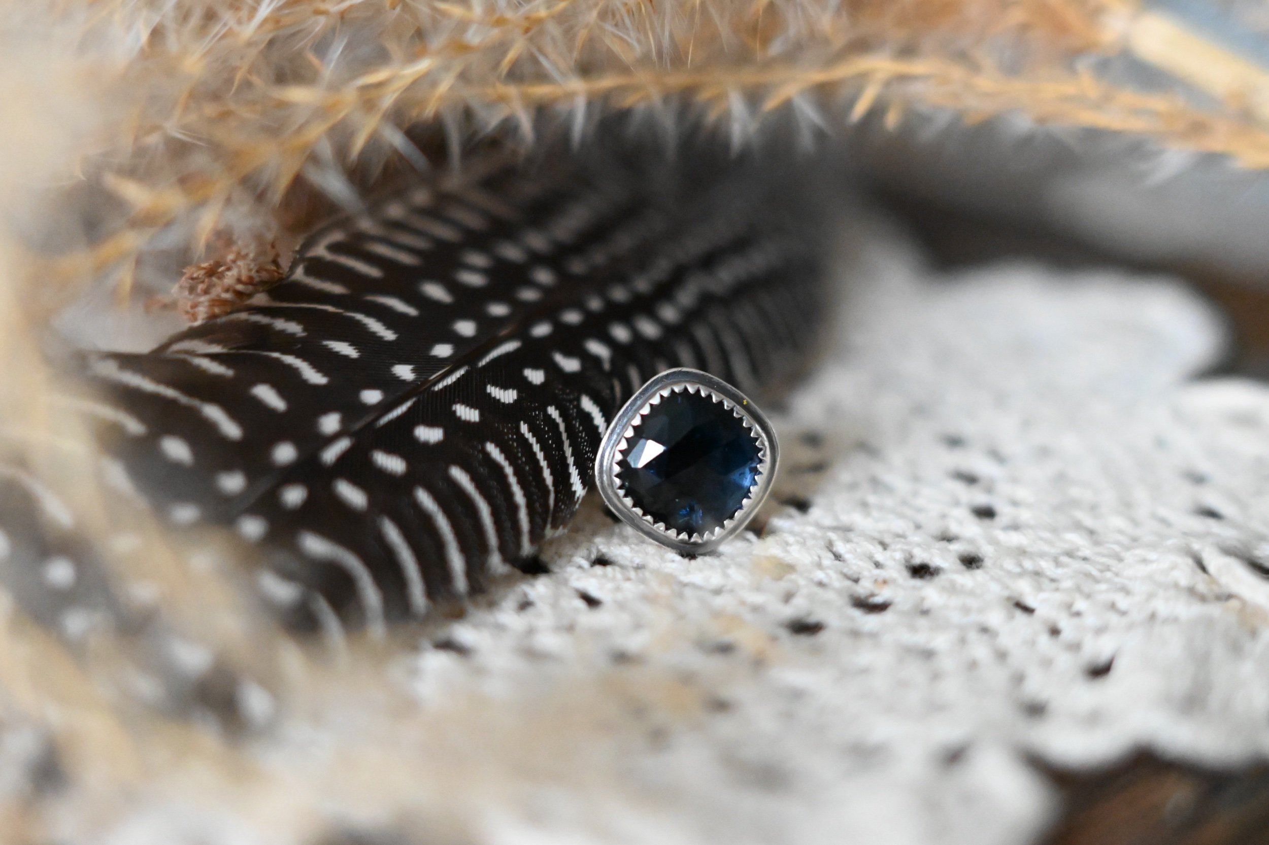 sterling silver watermelon tourmaline ring