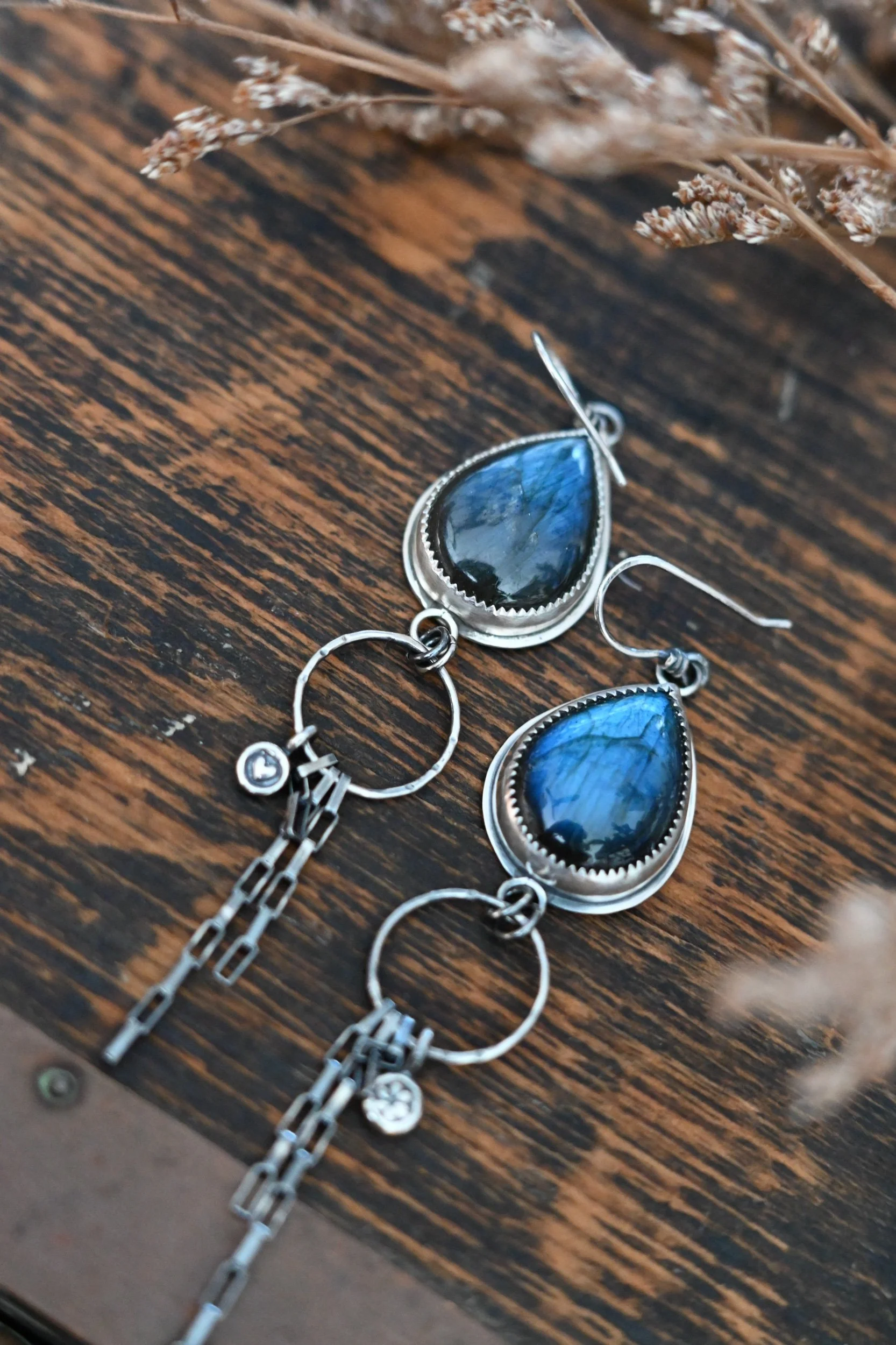 long handmade earrings