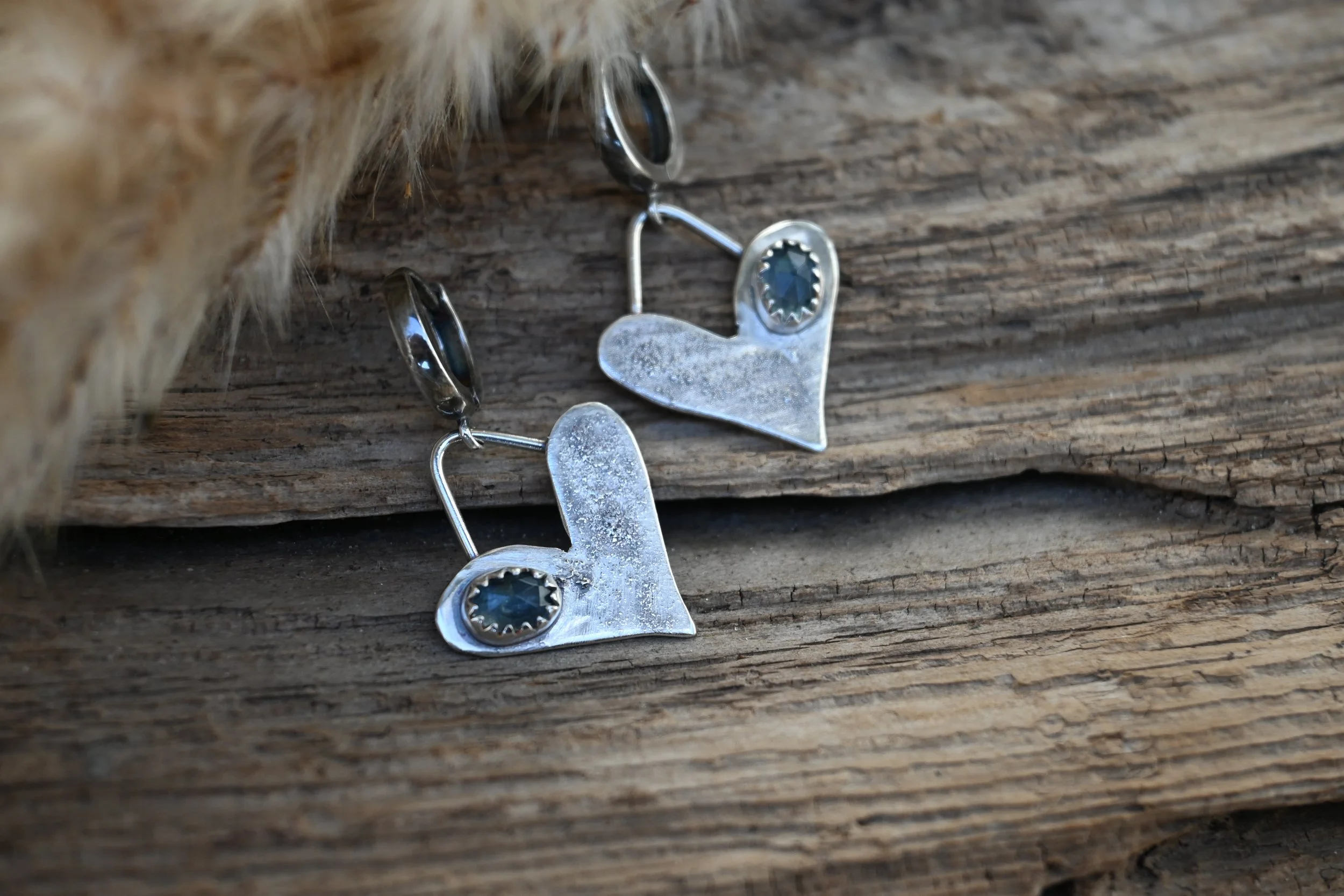 tiny heart earrings