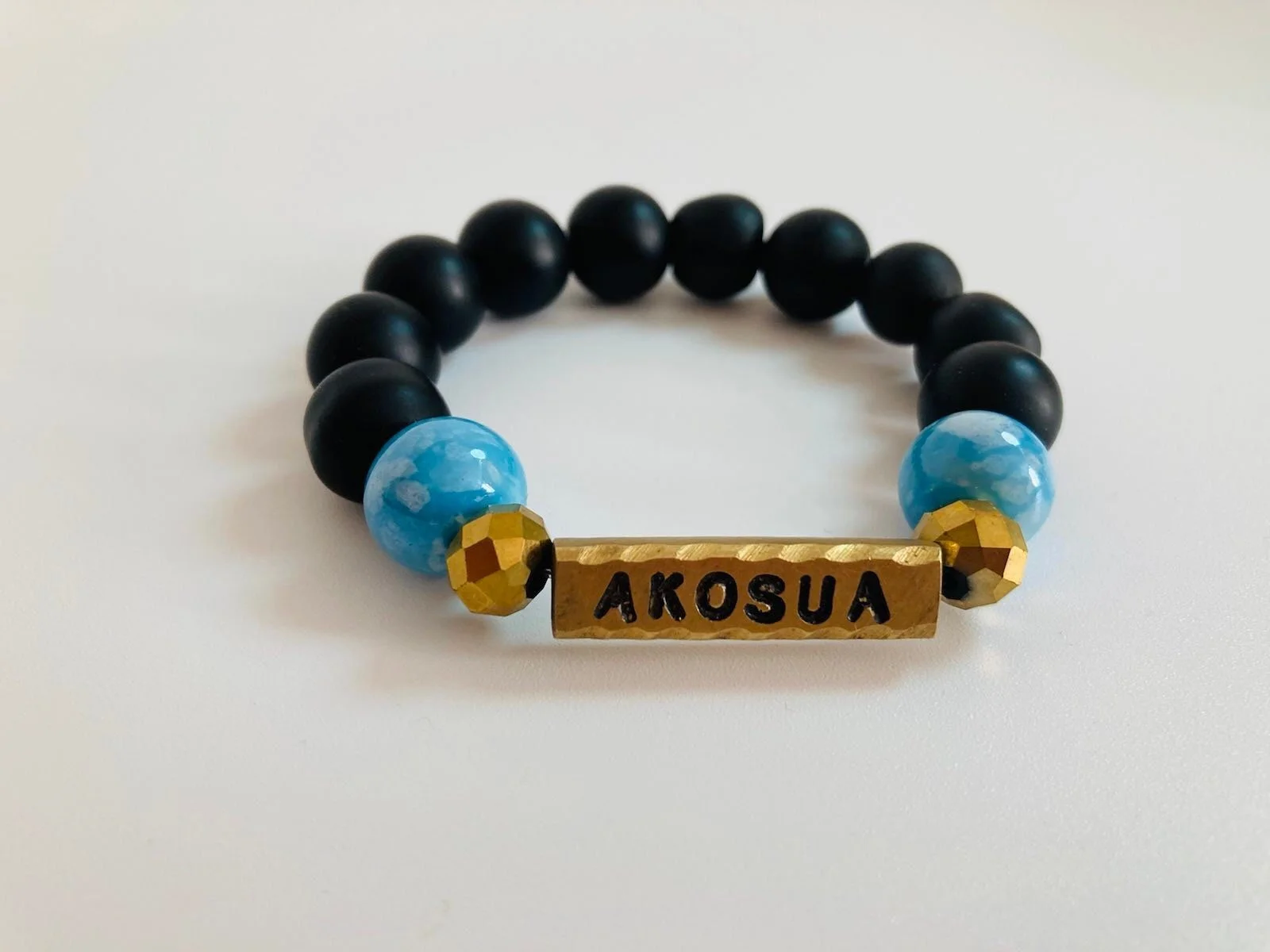 Akosua Sunday born glass bead female bracelet 1.2 - style me african