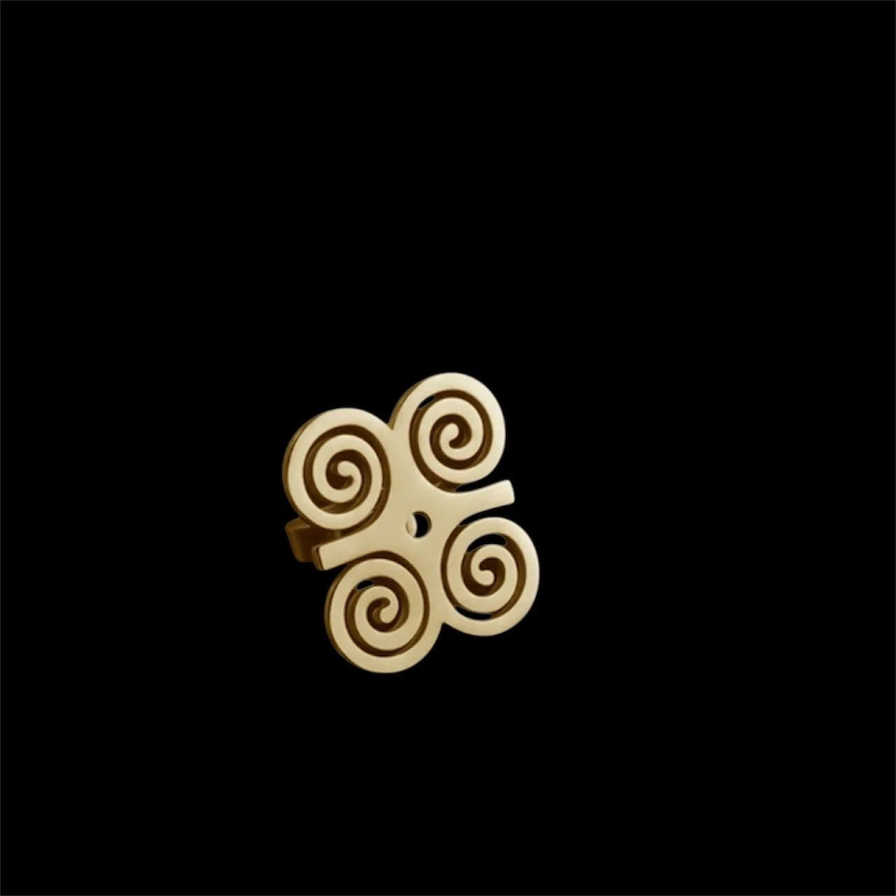 Unisex Gold Dwennimmen Adinkra ring 1.4- Style Me African.jpeg