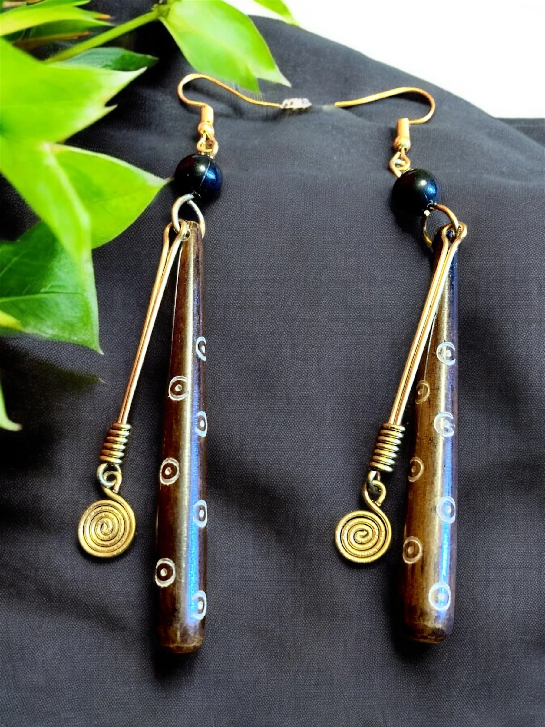Tribal Print wooden earring 1.2 - Style Me African