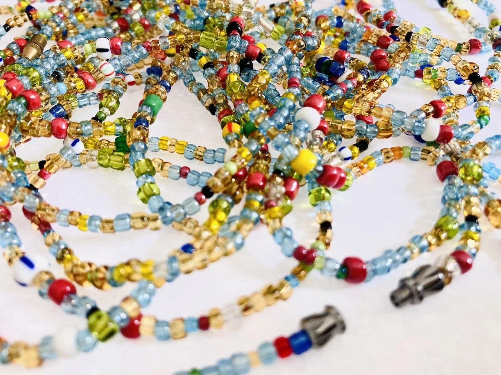 Multicoloured Infinity Waist Beads