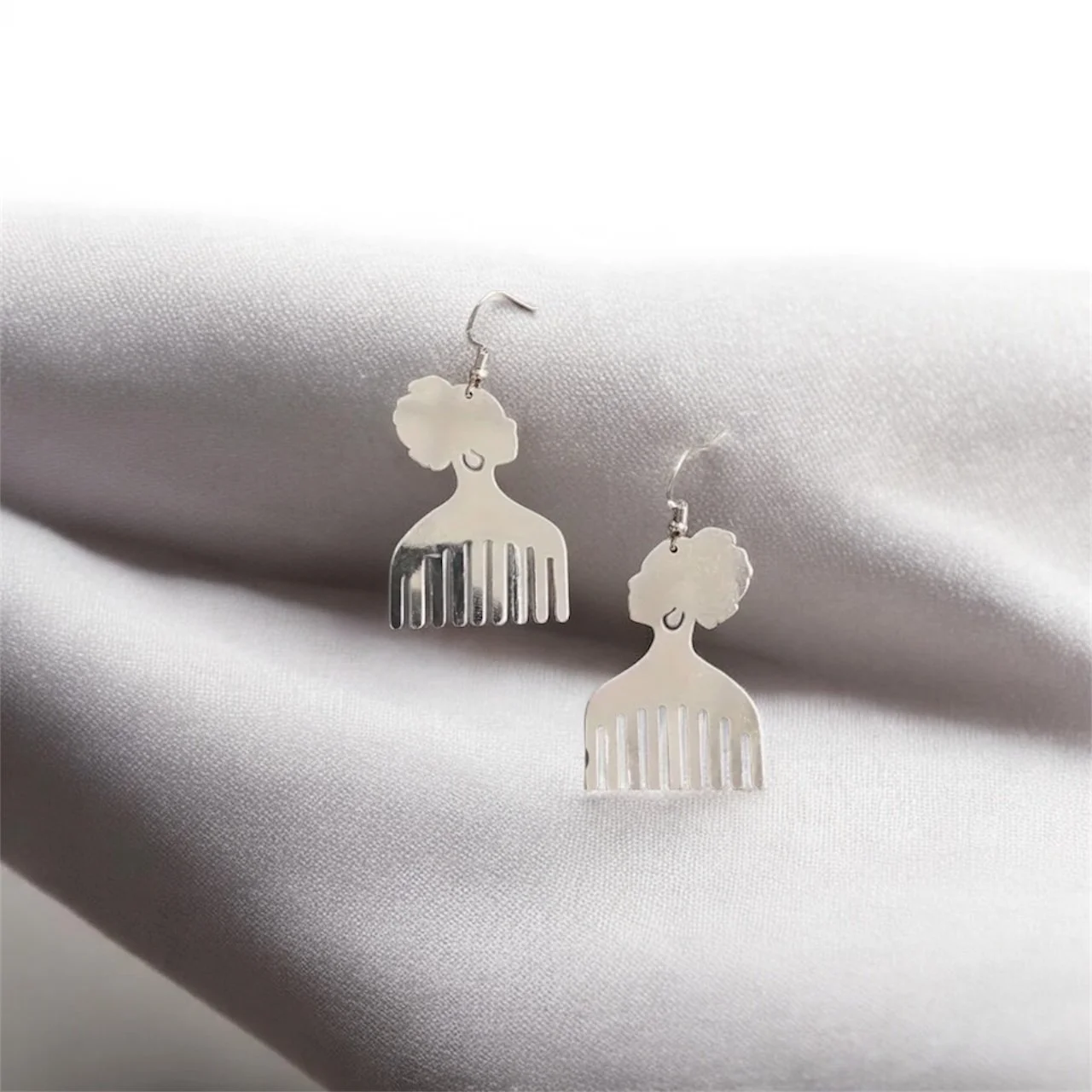 Silver Afro comb earrings 1.3 - Style Me African.jpeg