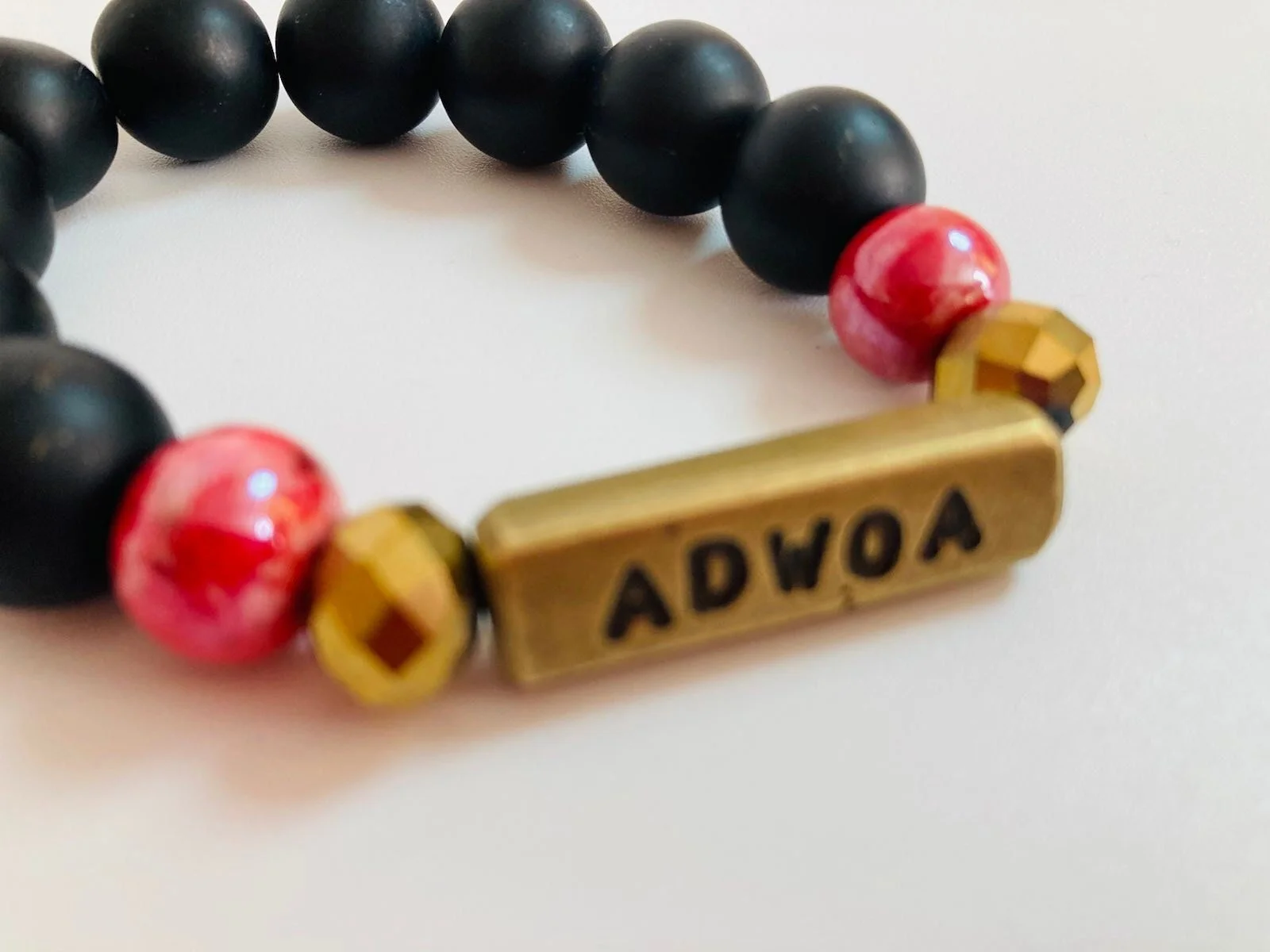Adwoa Monday born glass bead female bracelet 1.2 - Style Me African