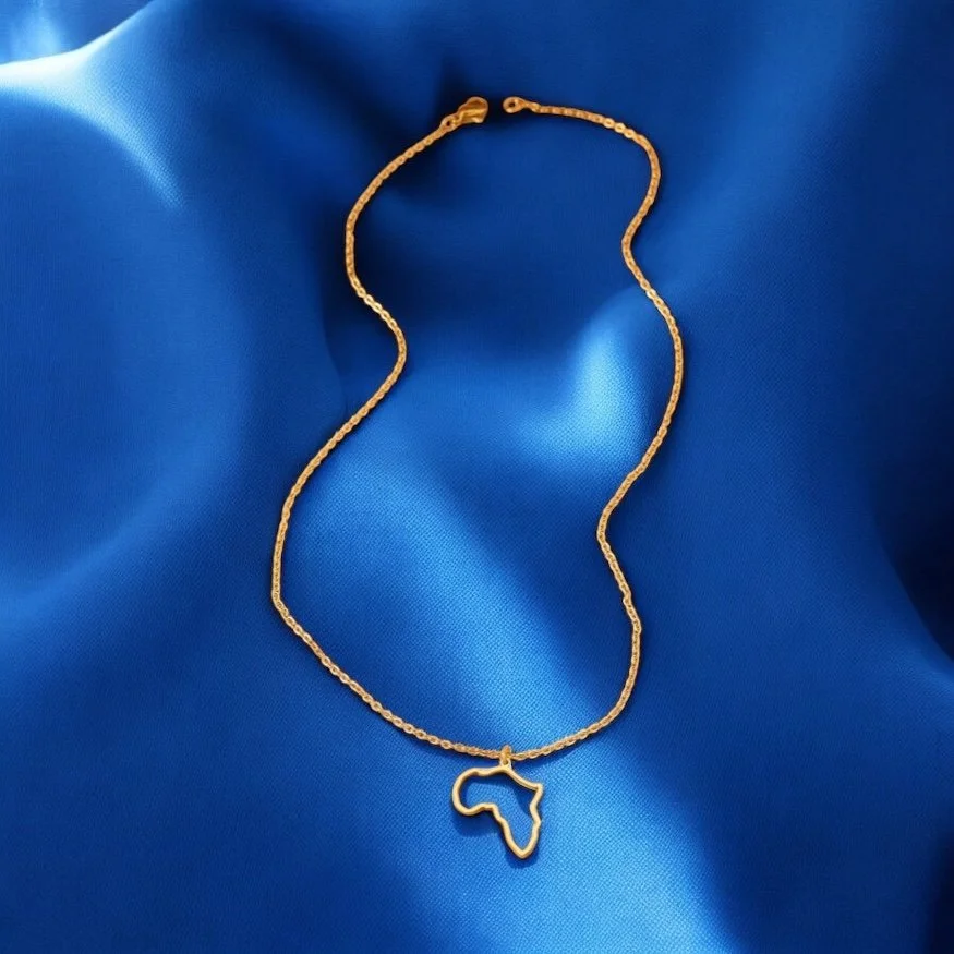 18k Gold Plated Africa Map Stencil Necklace1.3- Style Me African.jpeg