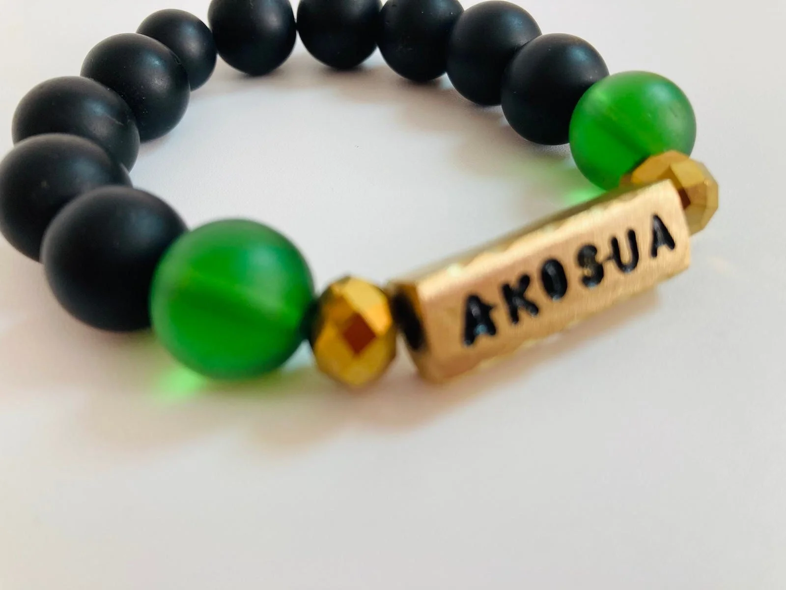 Akosua Sunday born glass bead bracket 1.2 Style Me African