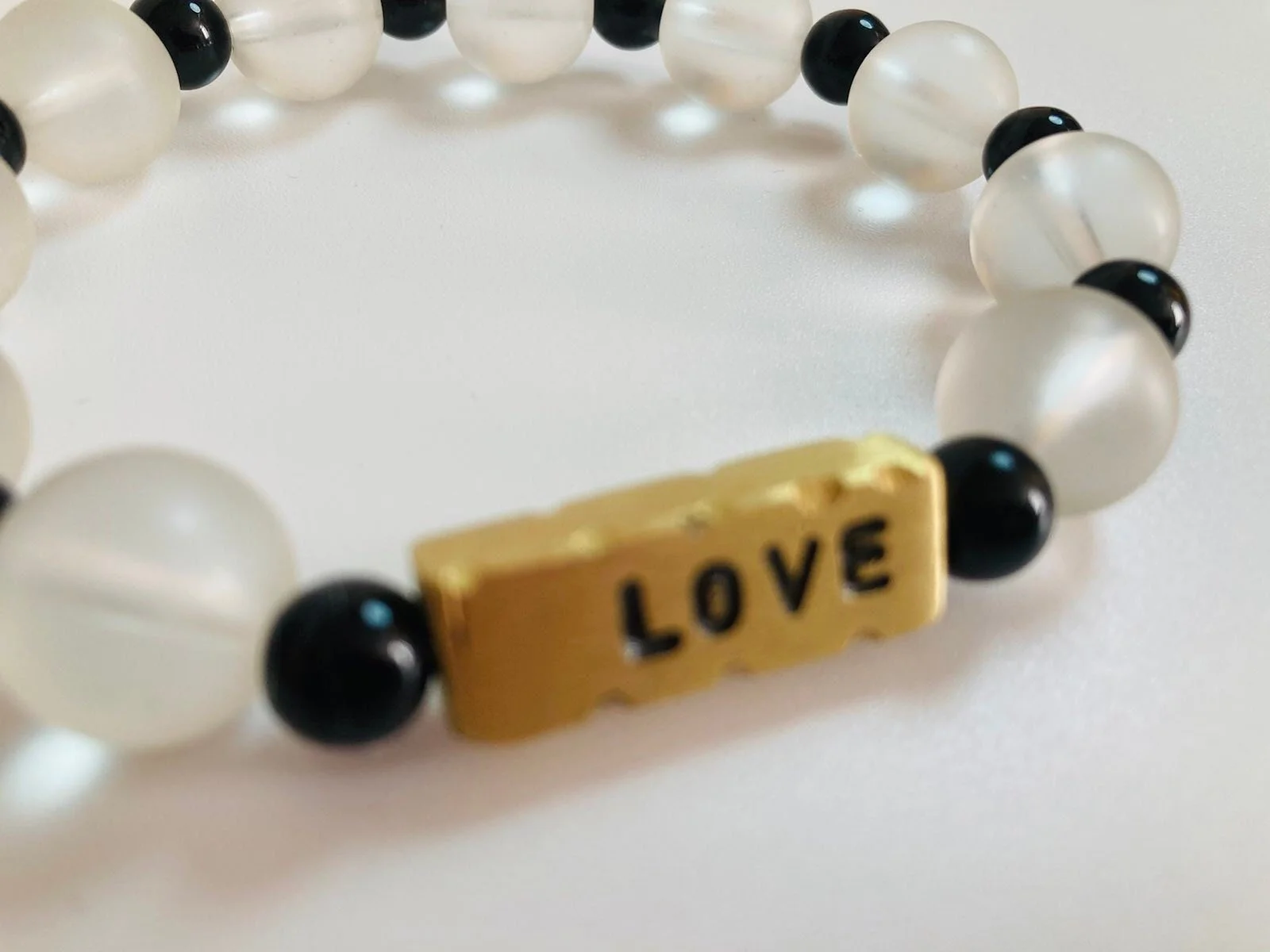 Love clear glass bead bracelet 1.2 -Style Me African