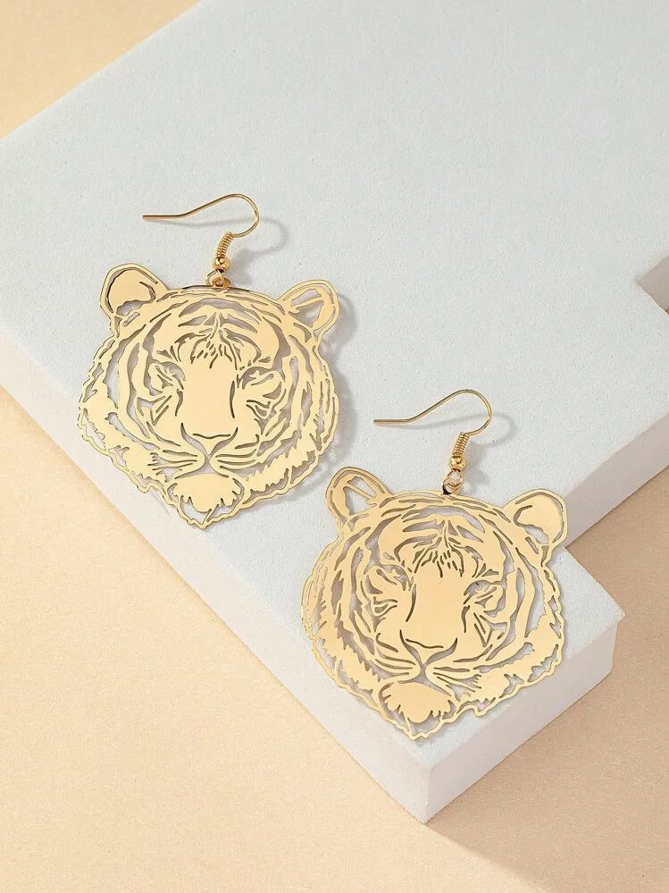 Gold Safari tiger earrings 1.5 - Style Me African.jpeg