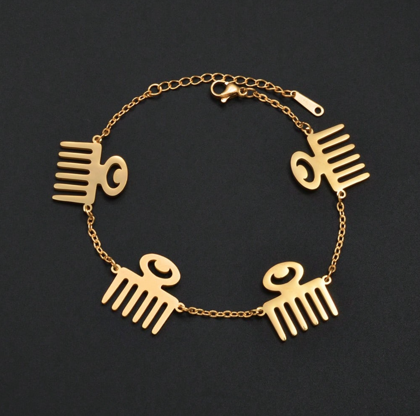 Gold Duafe Adinkra bracelet 1.2 - Style Me African.png