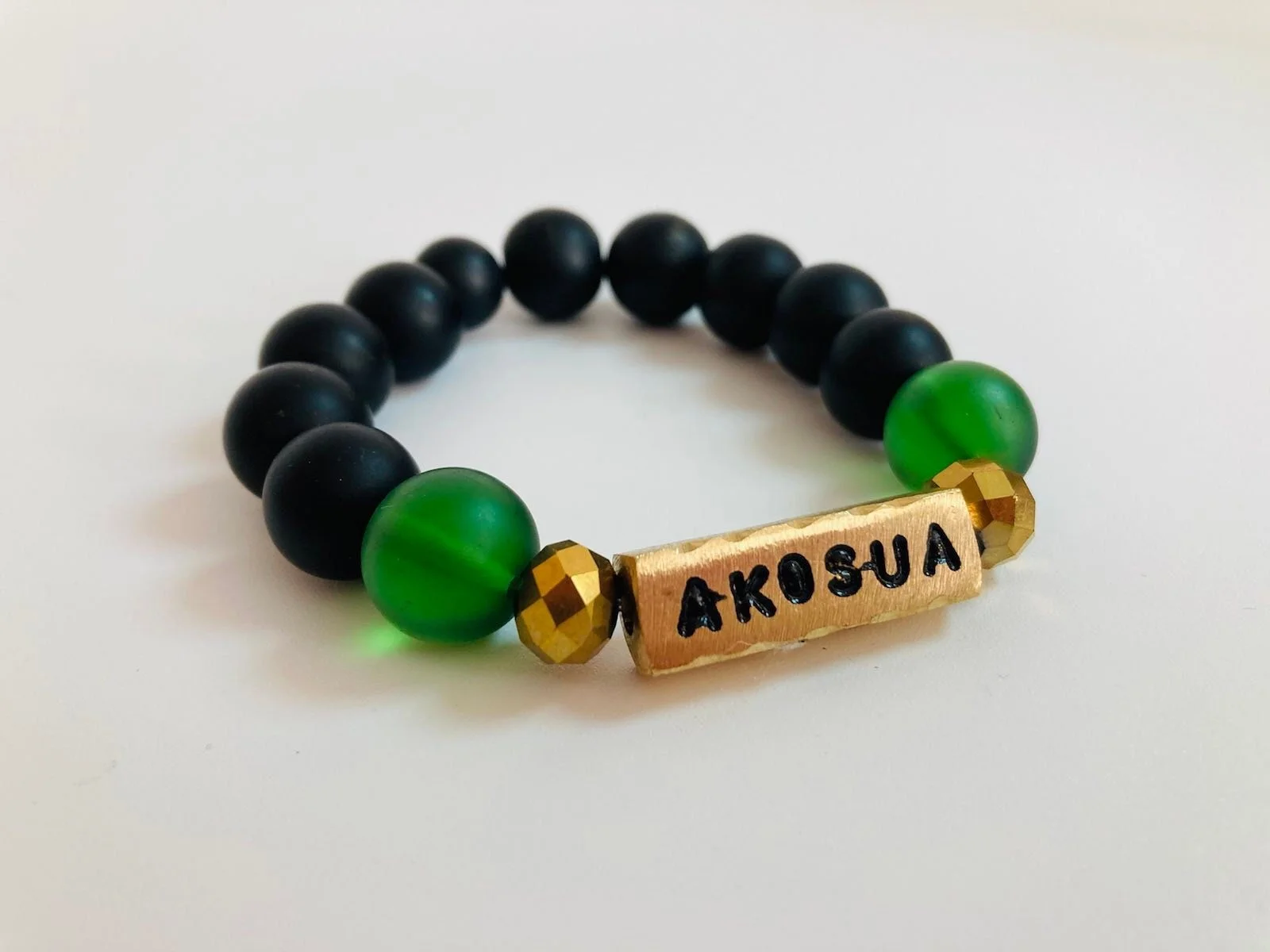 Akosua Sunday born glass bead bracket 1.1 Style Me African