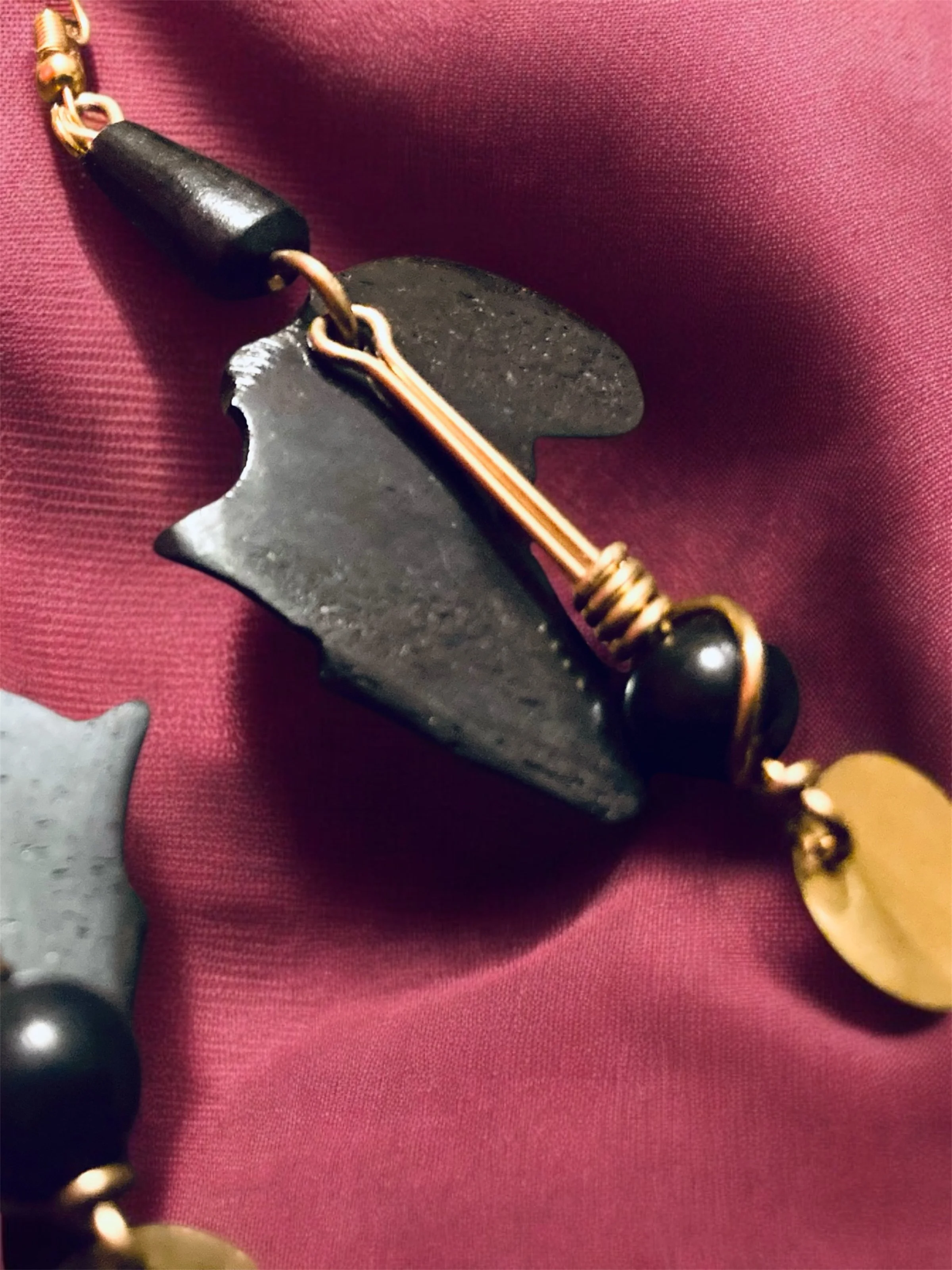 Africa shaped wooden ethnic earrings 1.4 - Style Me African