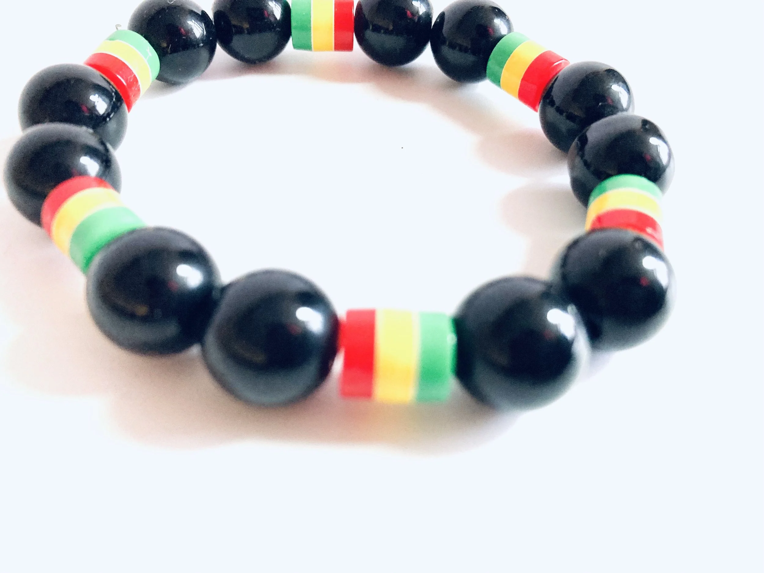 Men’s Black bead bracelet 1.2 - Style Me African