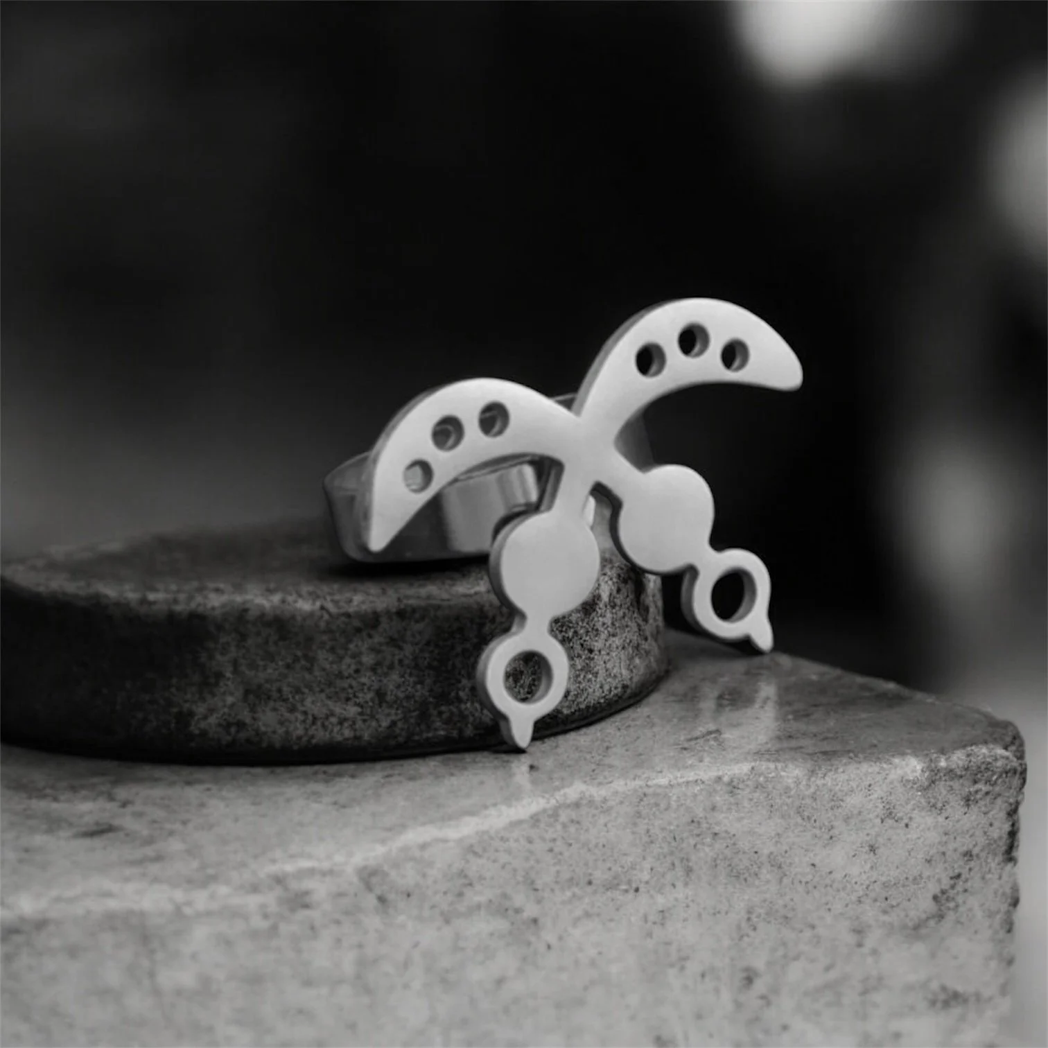 Silver Akofena Adinkra ring 1.1 - Style Me African.jpeg