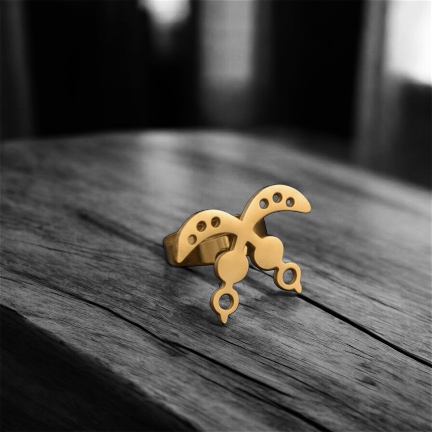 Gold Akofena Adinkra ring 1.2 - Style Me African.jpeg