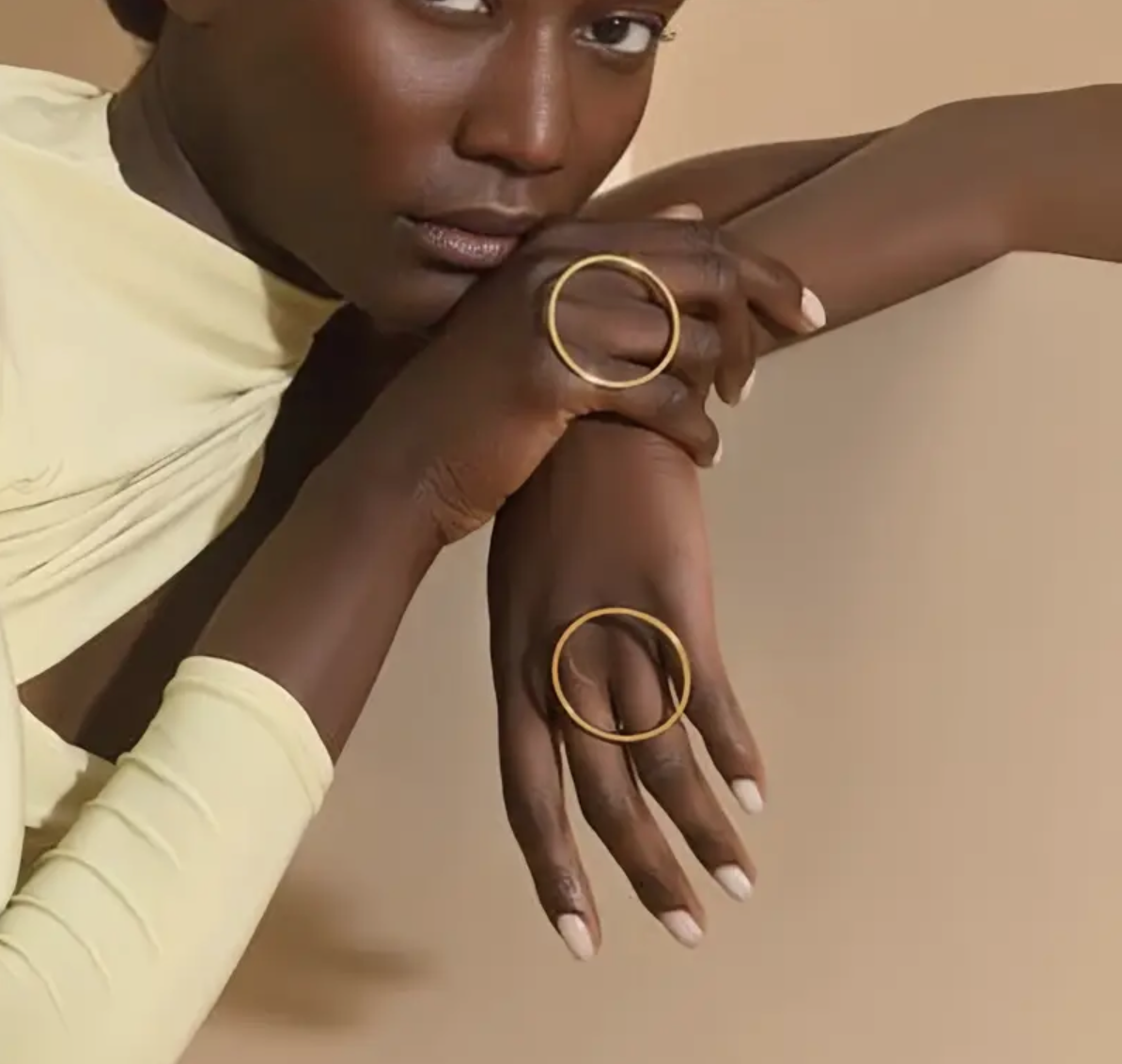 Gold oversize circle ring 1.2 - Style Me African.png