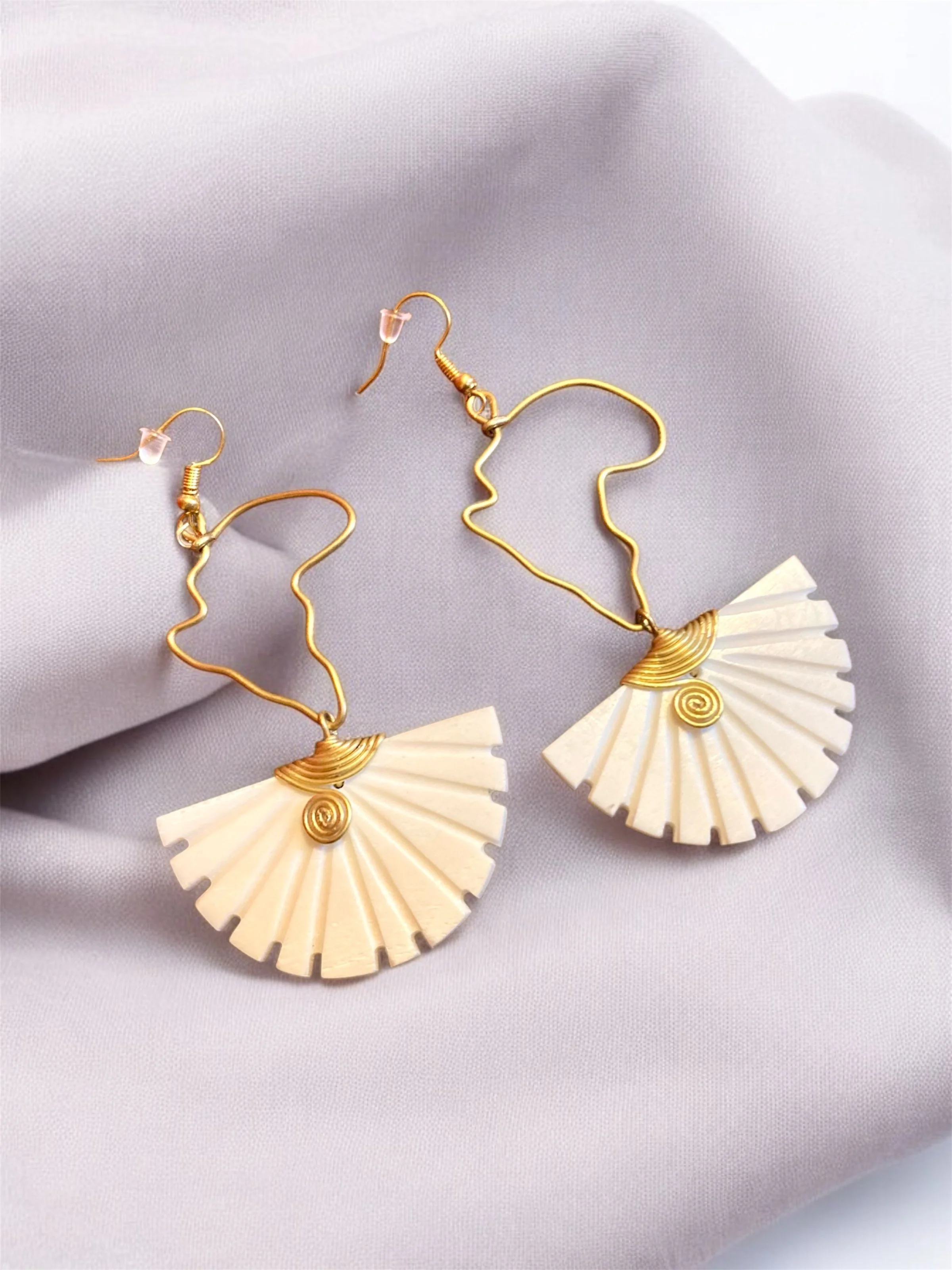 Africa shape fan earrings 1.3 Style Me African