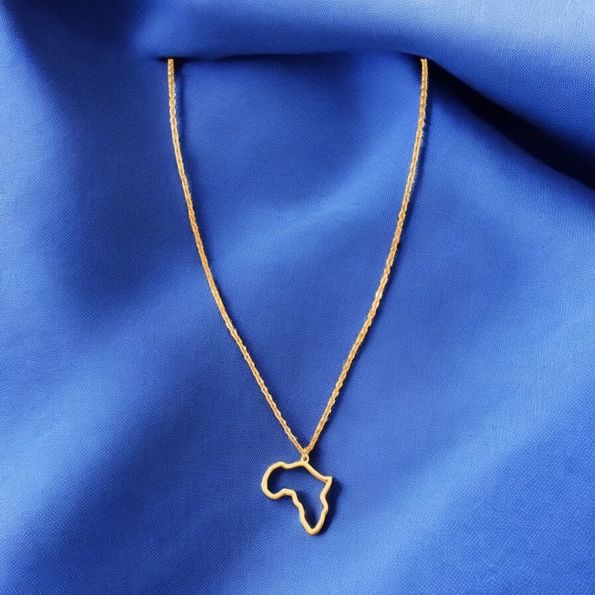 18k Gold Plated Africa Map Stencil Necklace1.2- Style Me African.jpeg
