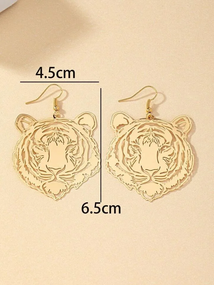 Gold Safari tiger earrings 1.4 - Style Me African.jpeg