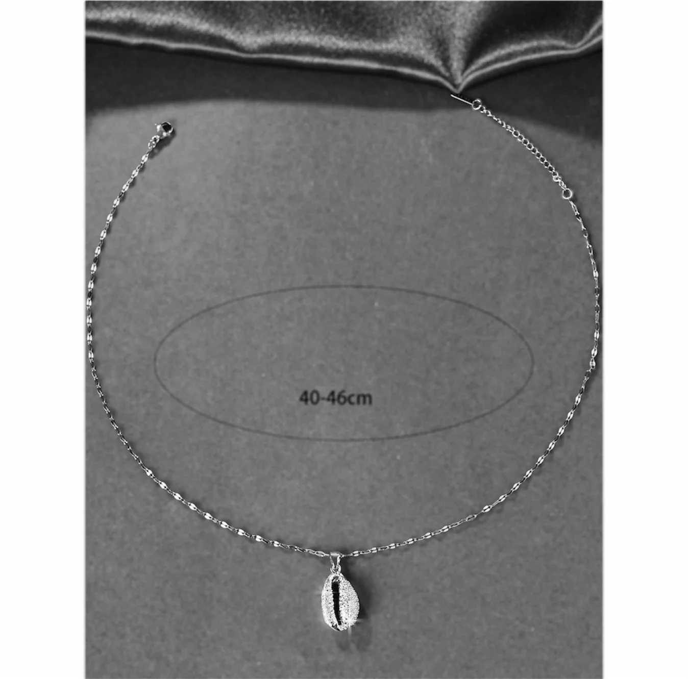 Silver cowrie shell diamanté necklace 1.4 - Style Me African.jpeg