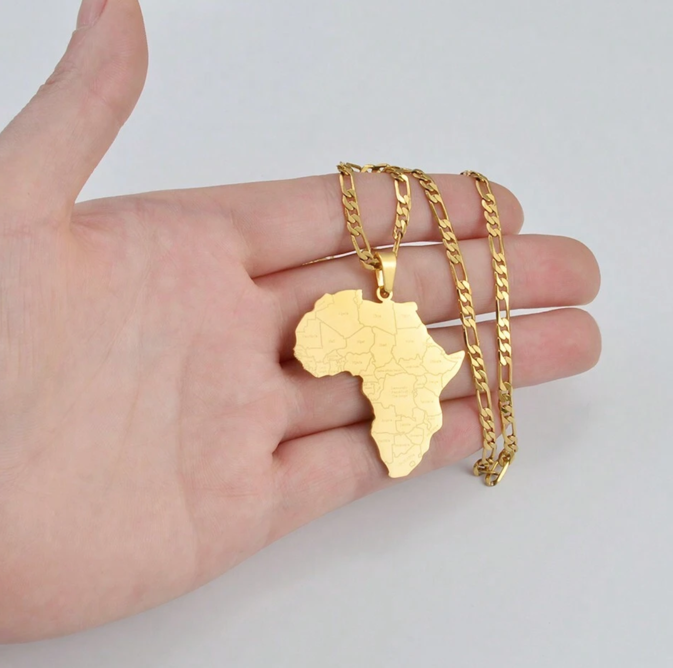 Men’s Gold Africa map pendant chain 1.2 - Style Me African.png