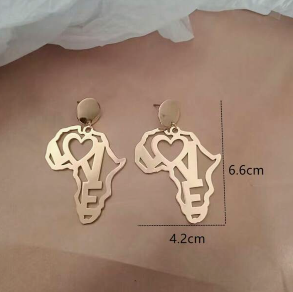 Love Africa Gold pendant earrings 1.2 - Style Me African.png
