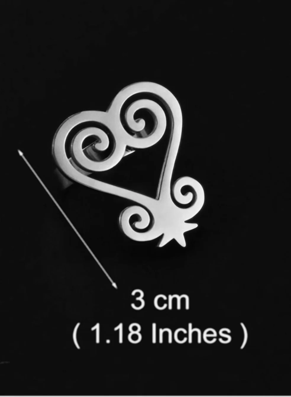 Unisex silver sankofa Adinkra ring 1.5 - Style Me African.jpeg