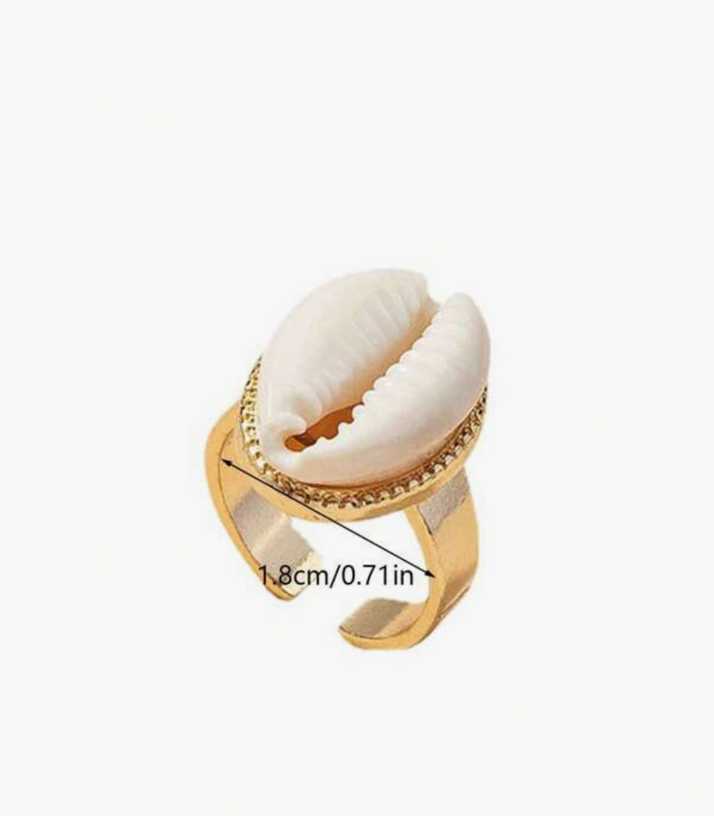 Cowrie pendant ring 1.4 - Style Me African