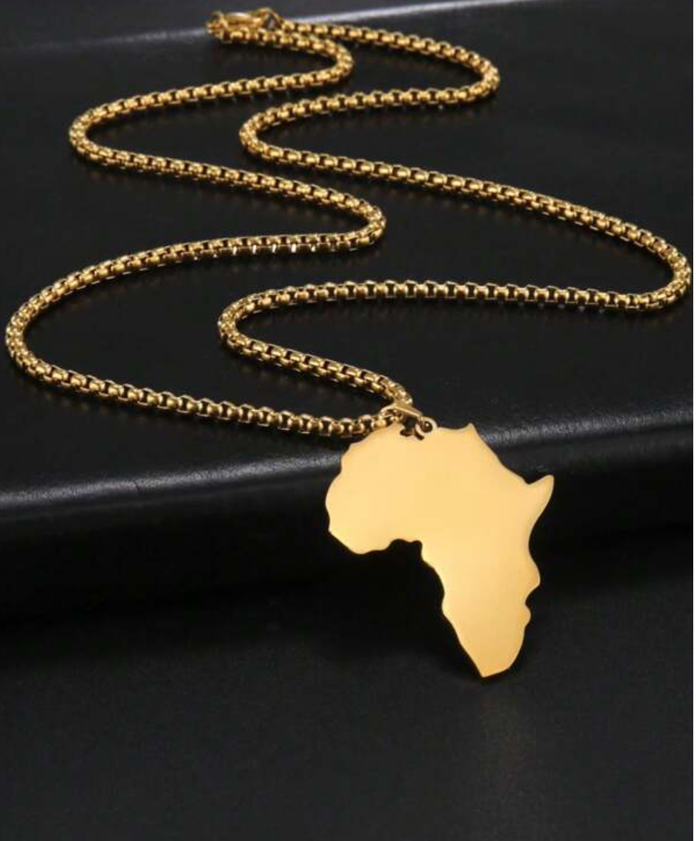 Men’s Africa map gold chain 1.1 - Style Me African.png