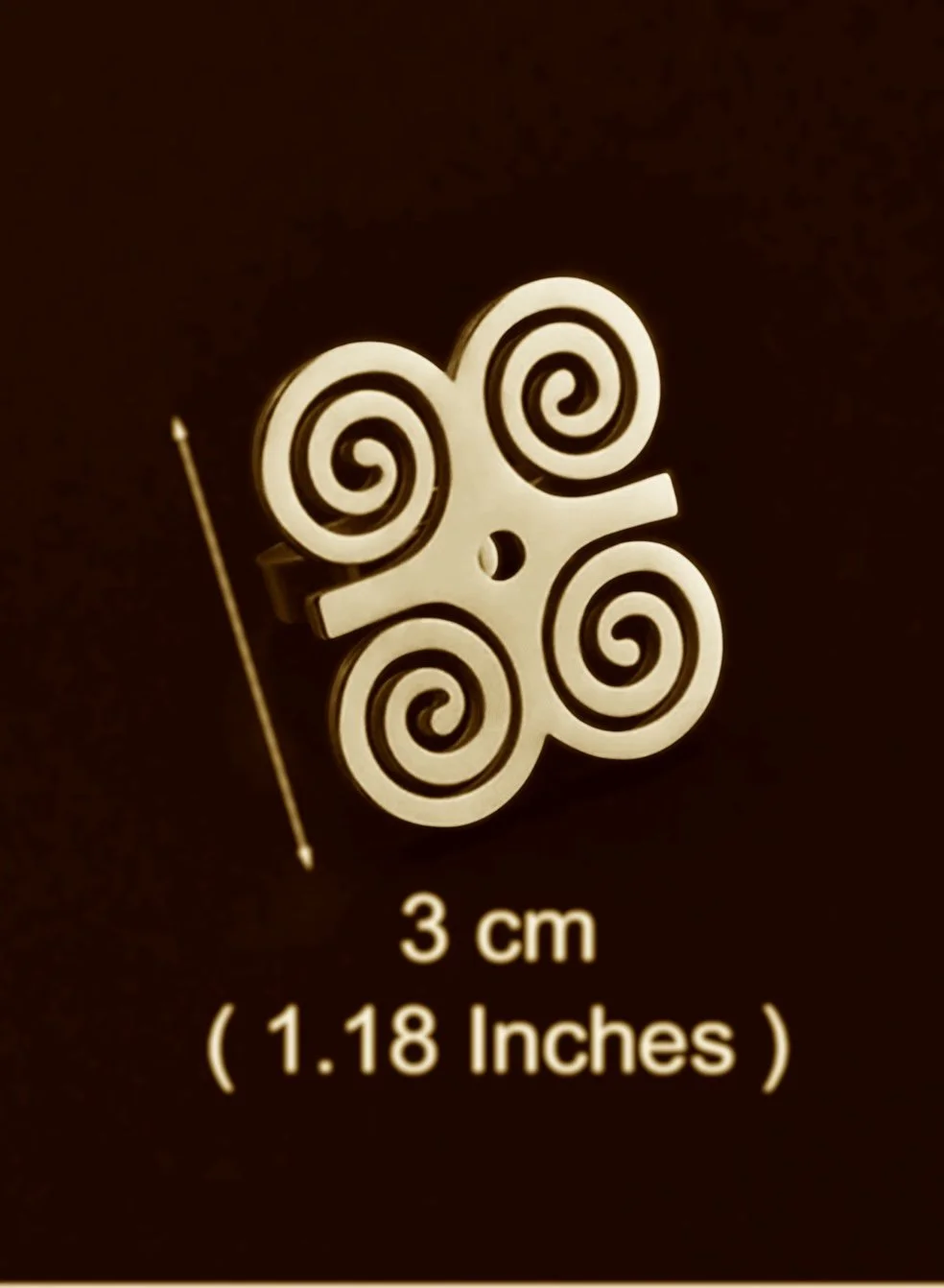 Unisex Gold Dwennimmen Adinkra ring 1.3- Style Me African.jpeg