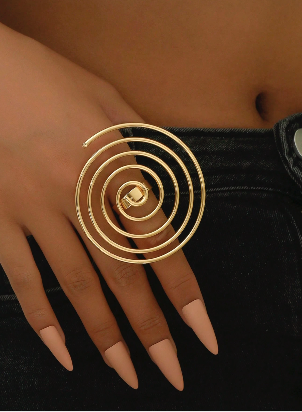 Gold spiral ethnic ring 1.1 - Style Me African.png
