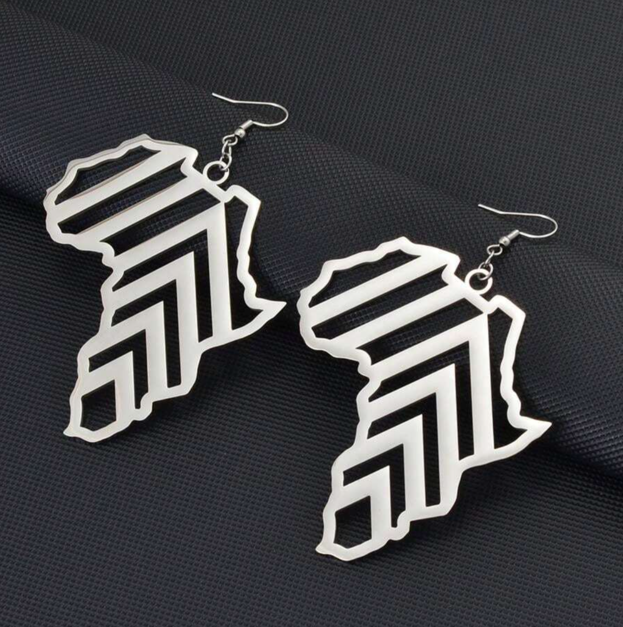 Oversize silver Africa map earrings 1.3 - Style Me African..png