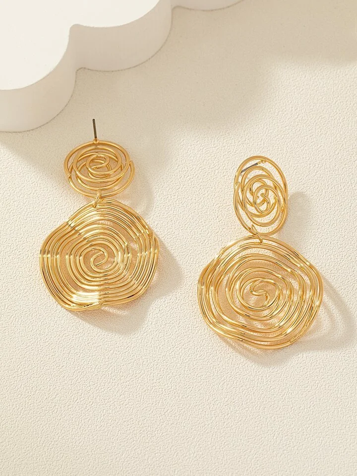 Ethnic irregular gold earring 1.3- Style Me African.jpeg