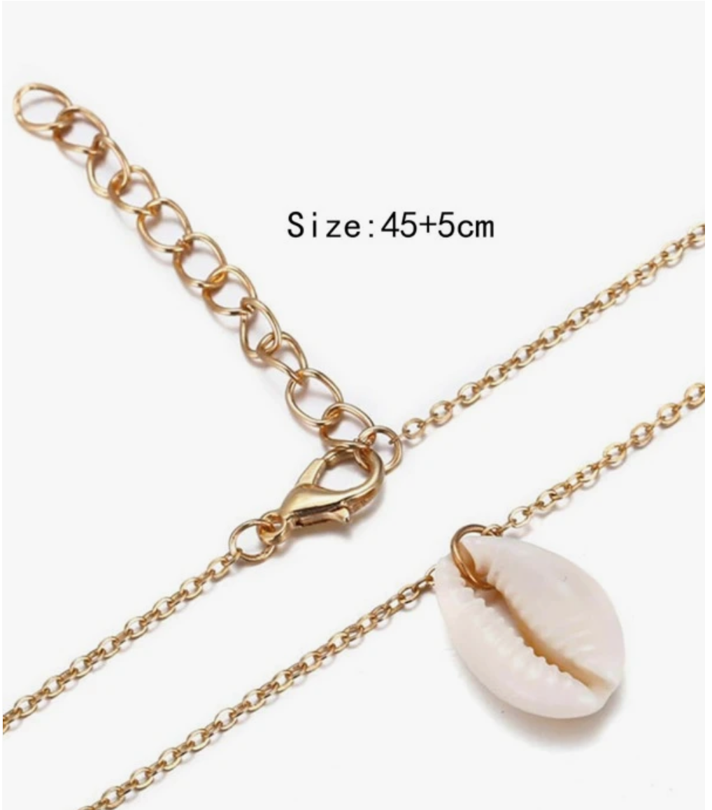 Cowrie pendant necklace 1.3 - Style Me African