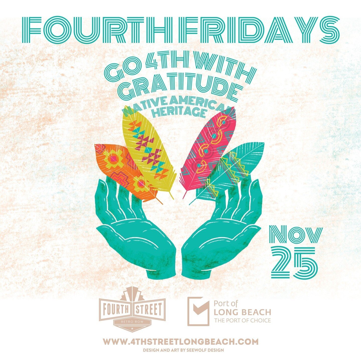 TODAY, NOVEMBER 25th from 6pm-9pm ➡️ Join us for #FOURTHFRIDAYS: Go 4th With Gratitude + Native American Heritage edition! 🙌 SWIPE to see some of today's happenings!⁠
⁠
Don't forget to tune into our stories tonight for all things Fourth Fridays!⁠
⁠
