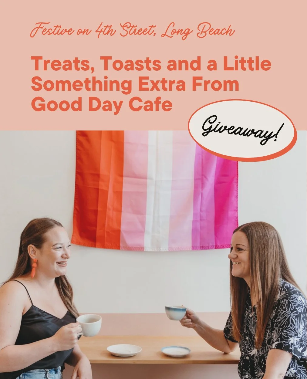 WIN a gift card and a bag of coffee beans from @gooddaycafe_lb plus swipe to see how they're getting Festive on 4th Street this year.⁠
⁠
Local caf&eacute;, Good Day, serves house-made pastries, fresh breakfast and lunch, and a wide variety of special