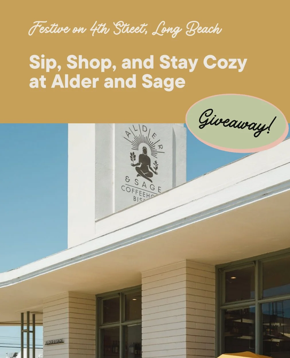 WIN a $100 gift card - brunch for two at @aldersage plus swipe to see how they&rsquo;re getting Festive on 4th Street this year.⁠
⁠
Don't miss the final Needful Things Market on Friday, December 5. Plus, Alder &amp; Sage has your local holiday giftin