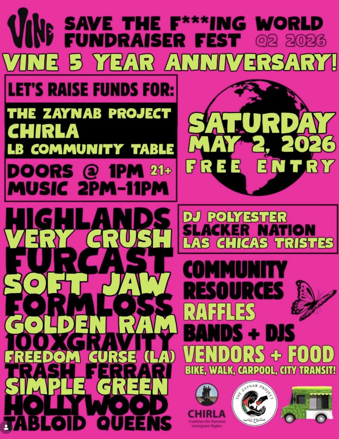 save the f**king world fundraising festival