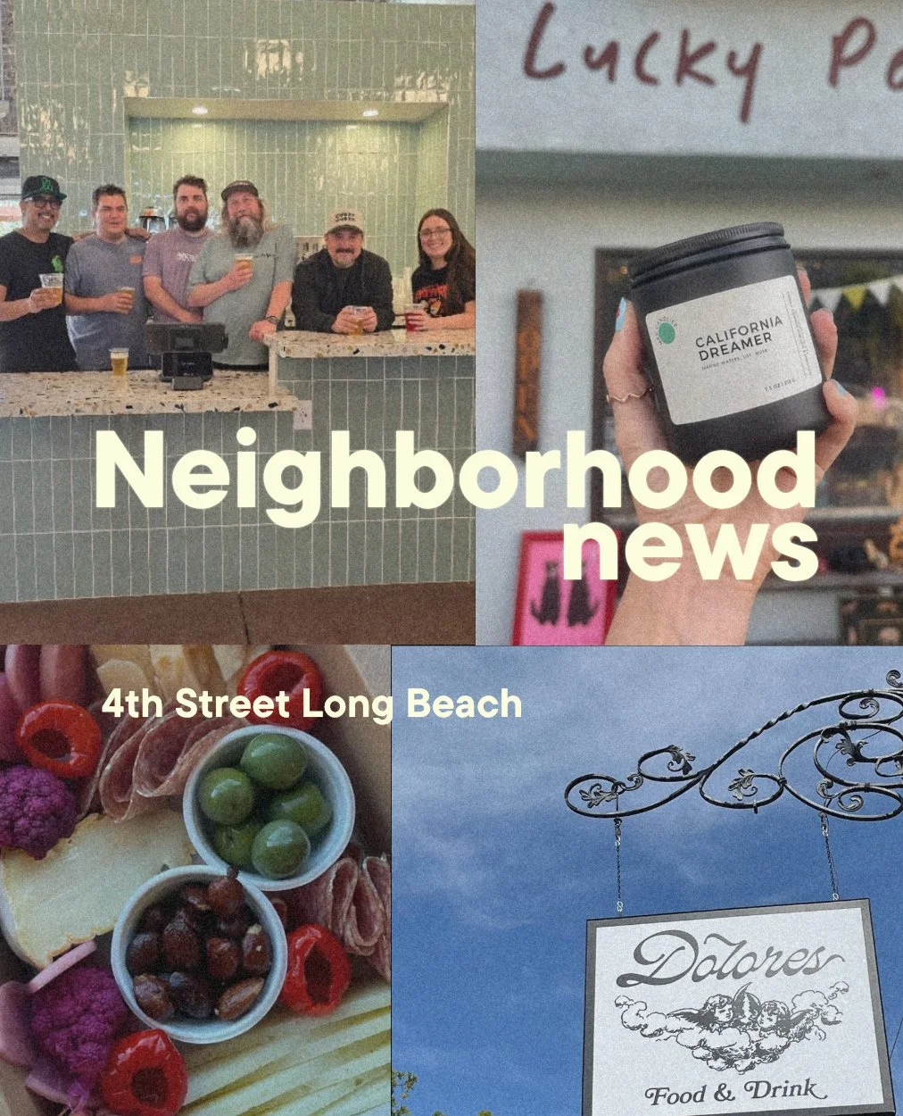 Let's hear it for our 4th Street neighbors! 🎉🎉🎉⁠
⁠
A very warm welcome to the neighborhood:⁠
⁠
@everywhere_lbc open daily 11a to 10p + @goodtime.lb open daily at 7a at 2122 e 4th Street⁠
⁠
@therapyink.lbc located at 414 Cherry Ave⁠
⁠
@doloreslbc S