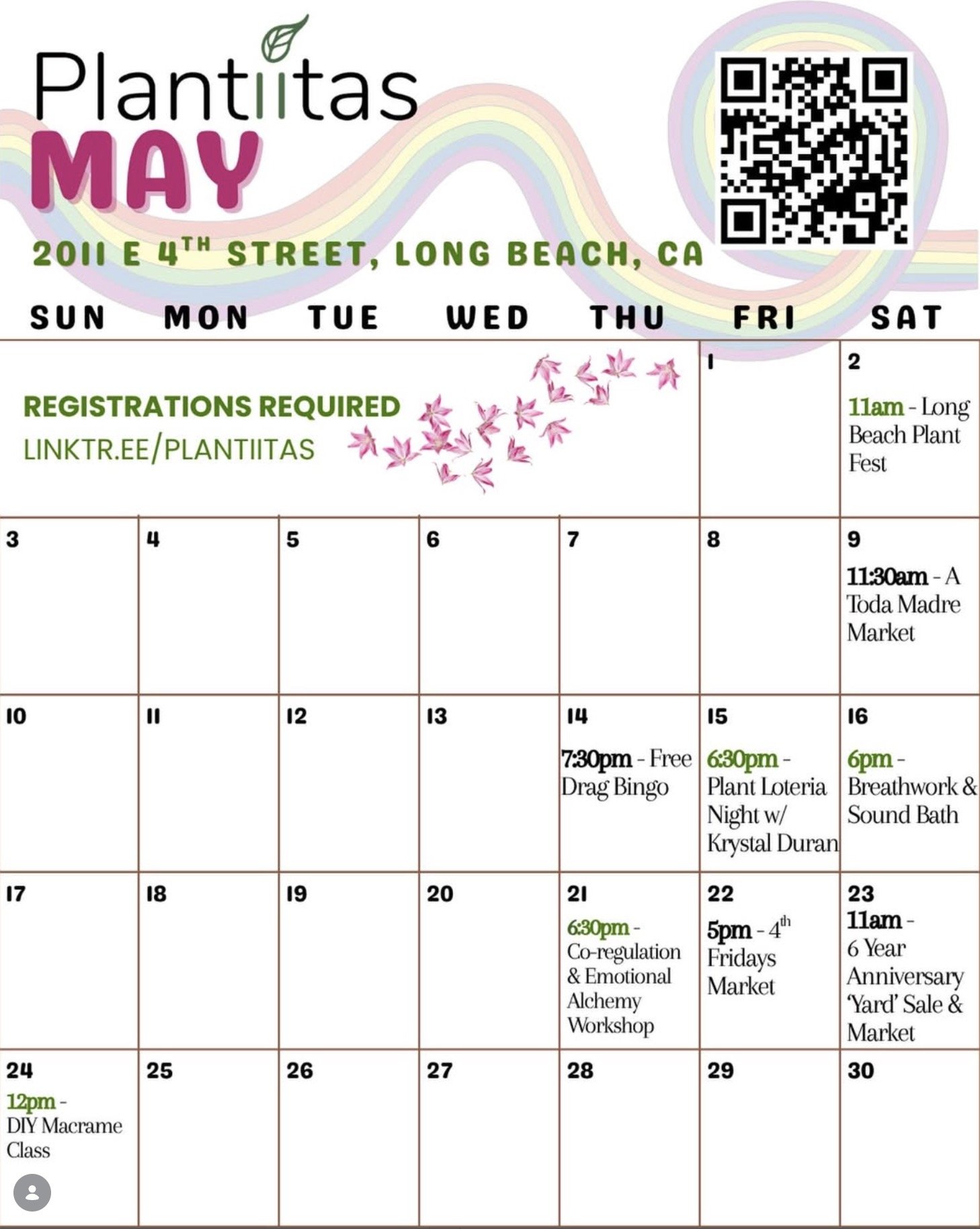 Plantiitas May Events