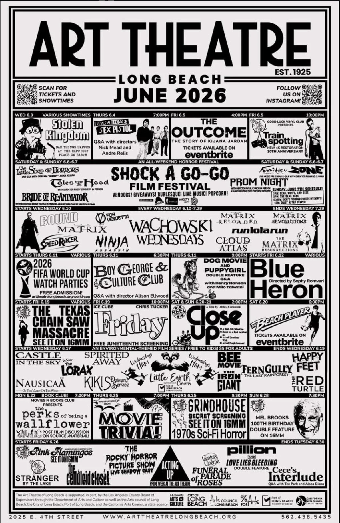 Art theatre June events